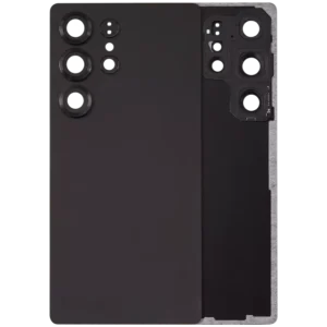 Capac Spate Sticla Samsung Galaxy S25 Ultra 5G AMPlus (No Logo) (Titanium Black)