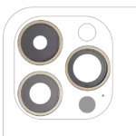 Lentila Camera Spate Cu Suport Si Rama iPhone 14 Pro / 14 Pro Max (Gold) (3 Piece Set) Premium