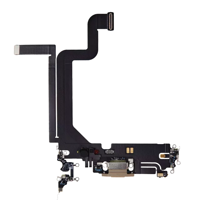 Cablu Flex Port Incarcare Cu Placa iPhone 14 Pro Max Premium (Gold)
