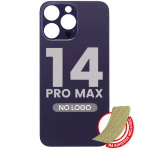 Sticla Spate Cu Adeziv Telefon iPhone 14 Pro Max (No Logo / Large Camera Hole) (Deep Purple)