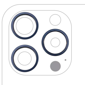 Inel Rama Camera Spate Telefon iPhone 15 Pro (Blue Titanium) (3 Piece Set)