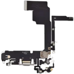 Cablu Flex port incarcare iPhone 15 Pro AMPlus (White Titanium) – imaginea 3