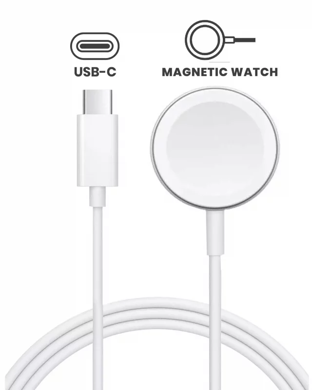 Cablu Incarcare Magnetic USB-C pentru Apple Watch / Smartwatch (1m) – OEM