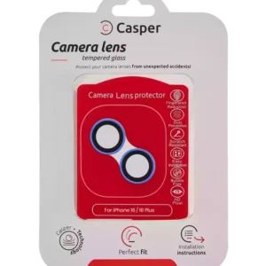 Sticla Protectie Camera iPhone 16 / 16 Plus – Clear Rings (Ultramarine)