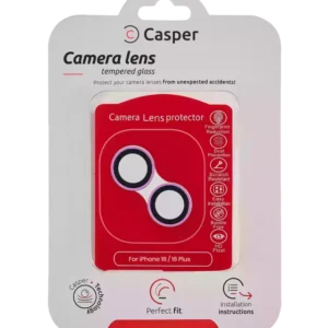 Sticla Protectie Camera iPhone 16 / 16 Plus – Clear Rings (Pink)