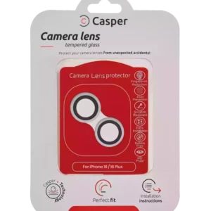 Sticla Protectie Camera iPhone 16 / 16 Plus – Clear Rings (White)