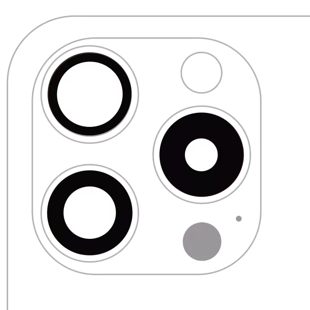 Lentila Camera Spate (Glass Only) Cu Adeziv Telefon iPhone 15 Pro (3 Piece Set) Premium (10 Pack) (Real Sapphire)