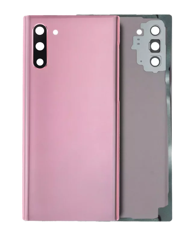 Capac Spate Sticla Samsung Galaxy Note 10 Service Pack Original (Aura Pink)