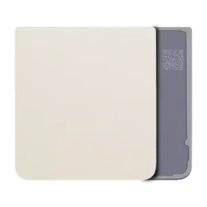 Capac Spate Sticla Samsung Galaxy Z Flip 3 5G Service Pack Original (Cream)