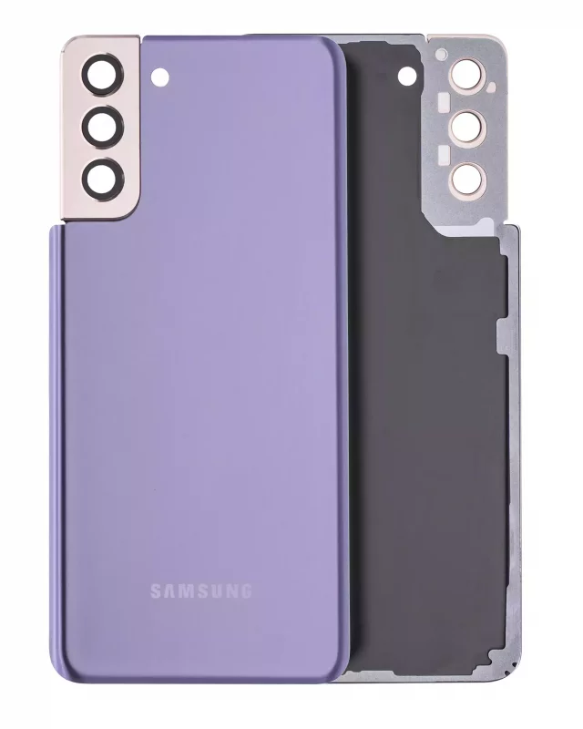 Carcasa Spate Sticla Cu Lentila pentru Camera Telefon Samsung Galaxy S21 Plus Service Pack (Phantom Violet)