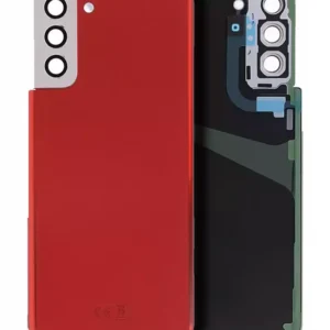 Capac Spate Sticla Samsung Galaxy S21 Plus AMPlus (No Logo) (Phantom Red)