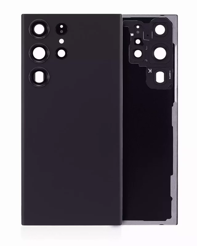 Capac Spate Sticla Samsung Galaxy S23 Ultra 5G AMPlus (No Logo) (Phantom Black)