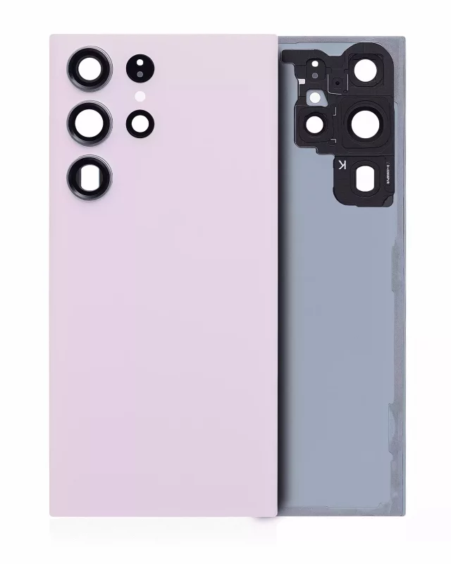 Capac Spate Sticla Samsung Galaxy S23 Ultra 5G AMPlus (No Logo) (Lavender)