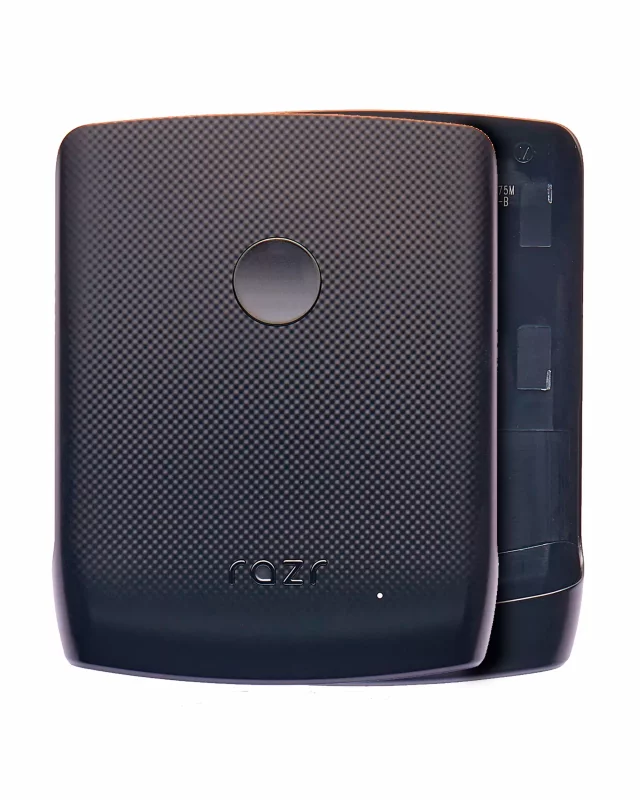 Capac Spate Sticla Motorola Moto Razr Original (Noir Black)