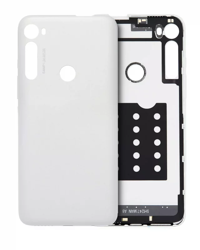 Capac Spate Sticla Motorola Moto One Fusion Plus Original (Moonlight White)