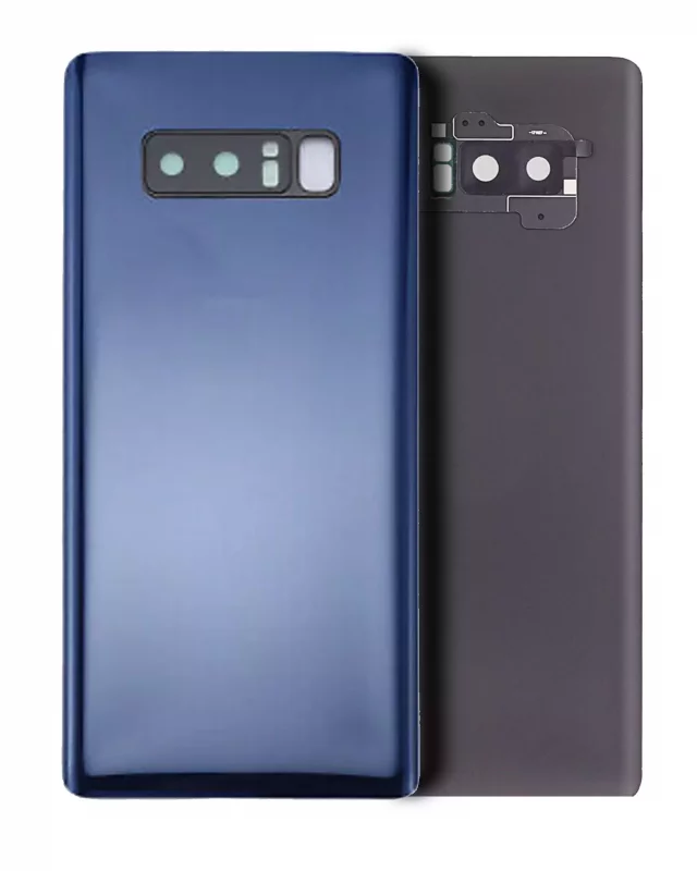 Capac Spate Sticla Fara Lentila Camera Samsung Galaxy Note 8 (No Logo) AMPlus (Deepsea Blue)