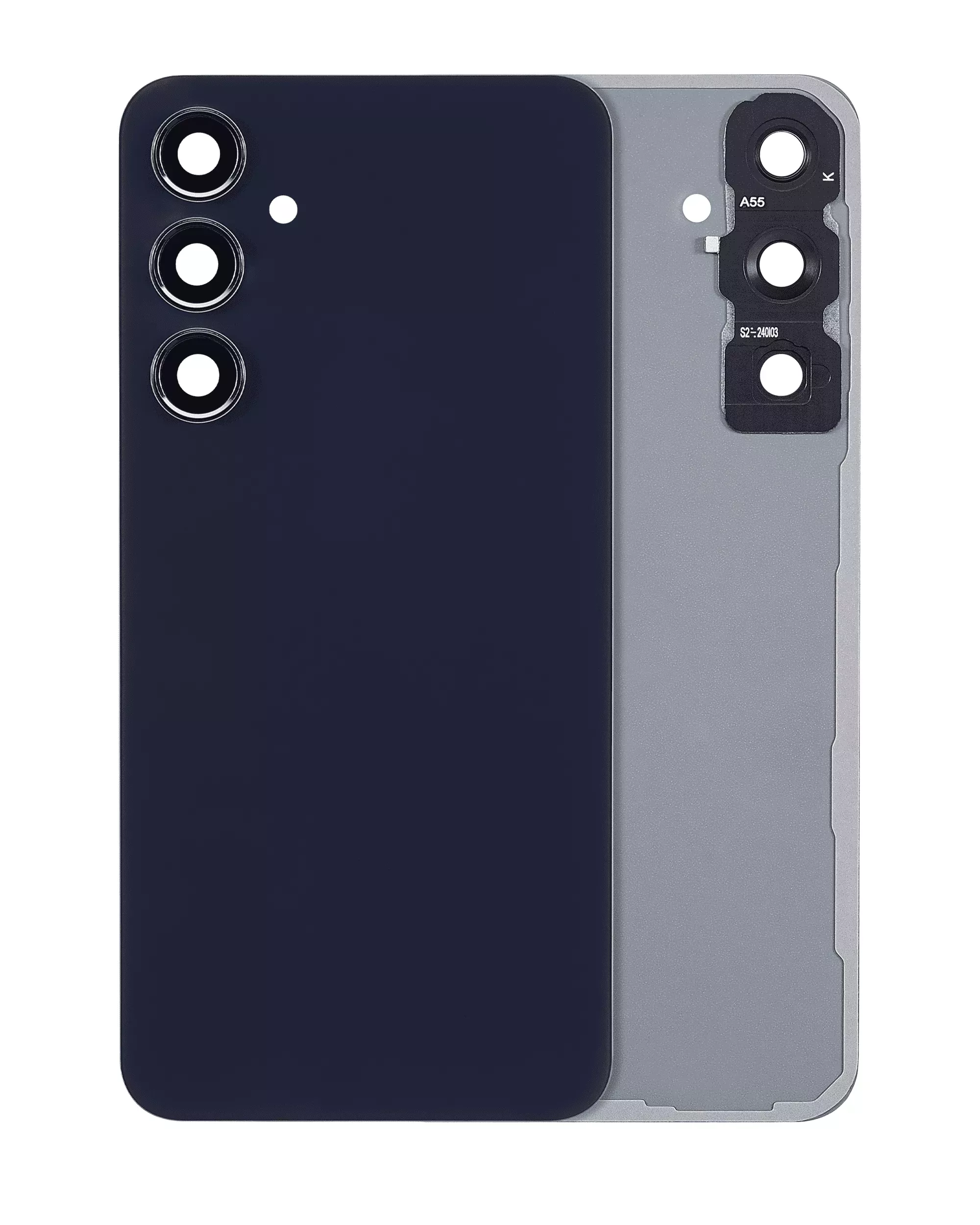 Capac Spate Sticla Samsung Galaxy A55 5G AMPlus (No Logo) (Navy)