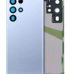 Capac Spate Sticla Samsung Galaxy S22 Ultra 5G Service Pack (Sky Blue)