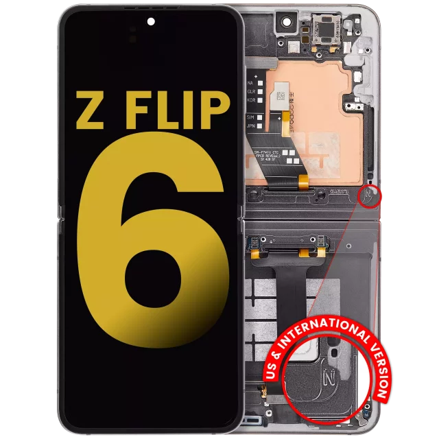 Display Samsung Galaxy Z Flip 6 5G Oled Refurbished (Silver) (Inner)