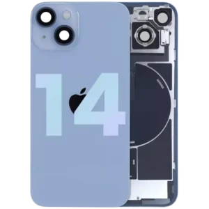 Capac Spate Sticla iPhone 14 Original (Blue)