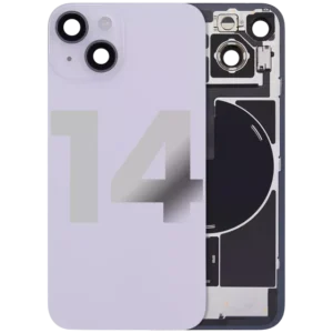 Capac Spate Sticla Cu Magnet MagSafe, NFC Si Lanterna Flex iPhone 14 Pull:A (Purple)