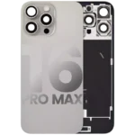 Capac Spate Sticla Cu Magnet MagSafe, NFC Si Lanterna Flex iPhone 16 Pro Max Pull:B (Natural Titanium)