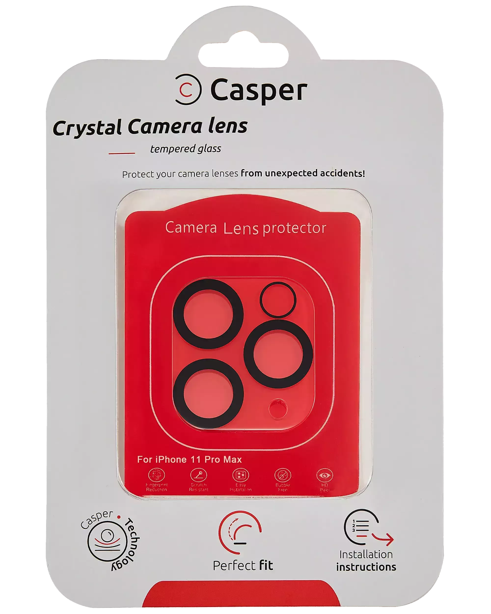 Sticla Protectie Camera 11 Pro / 11 Pro Max – Clear Rings (Crystal Full Cover)