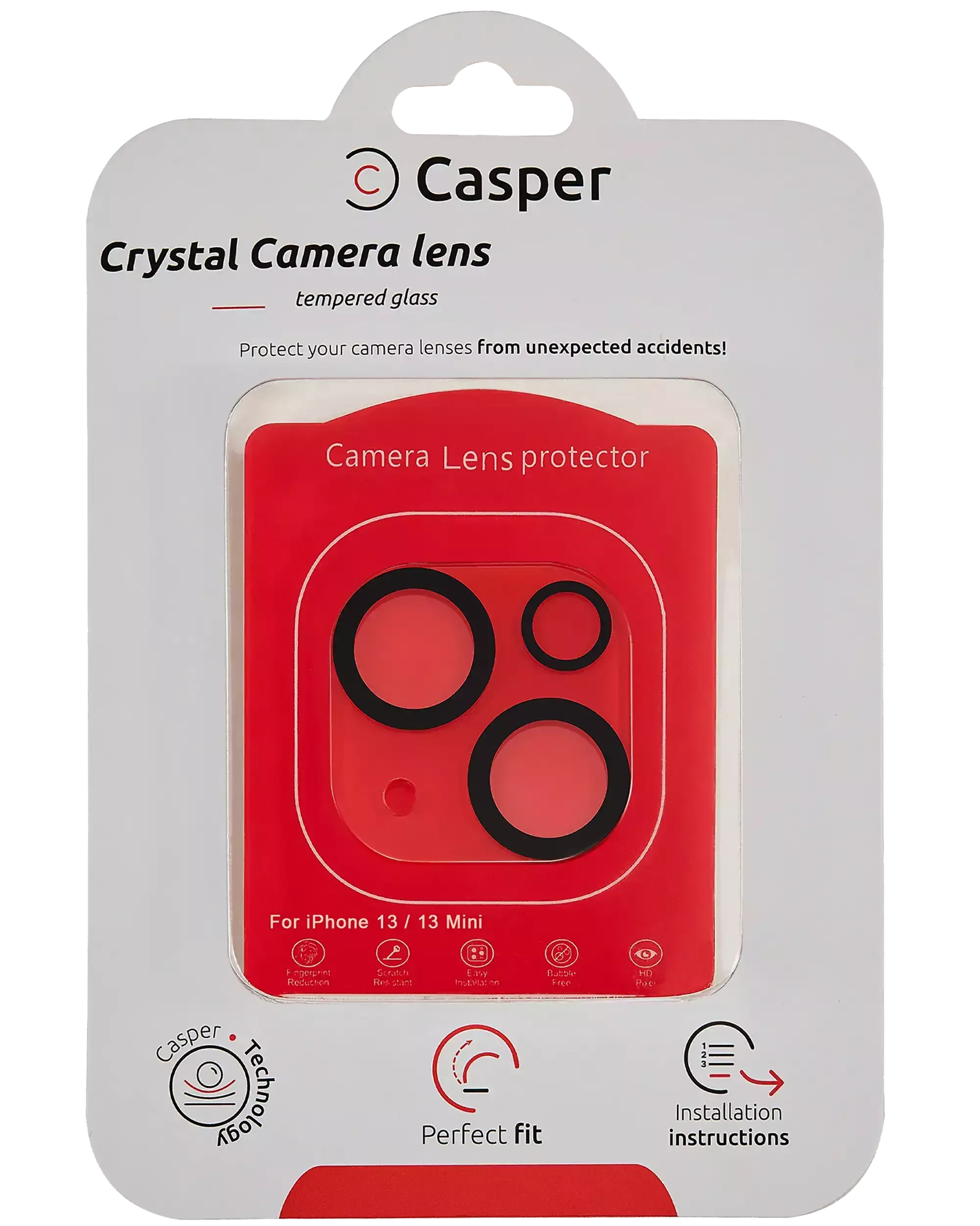 Sticla Protectie Camera iPhone 13 / 13 Mini – Clear Rings (Crystal Full Cover)