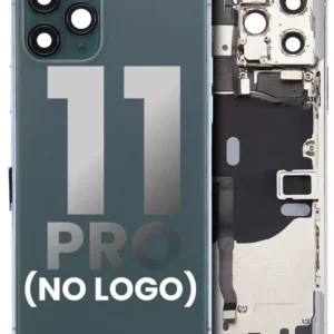 Capac Spate Sticla iPhone 11 Pro AMPlus (No Logo) (Midnight Green)
