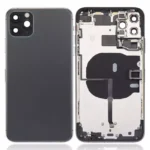 Carcasa Spate Sticla iPhone 11 Pro Max AMPlus (No Logo) (Space Gray) – imaginea 2