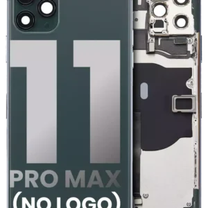 Carcasa Spate Sticla iPhone 11 Pro Max AMPlus (No Logo) (Midnight Green)