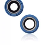 Lentila Camera Spate Cu Suport Si Rama iPhone 13 / 13 Mini ( 2 Piece) AMPlus (Blue) – imaginea 2