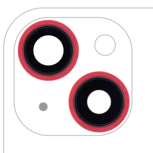 Lentila Camera Spate Cu Suport Si Rama iPhone 13 / 13 Mini ( 2 Piece) AMPlus (Red)