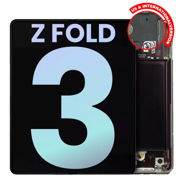 Display Samsung Galaxy Z Fold 3 5G Oled Service Pack (Black) (Inner)