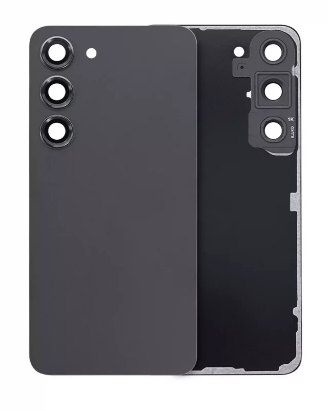 Capac Spate Sticla Samsung Galaxy S23 (S911) Service Pack (Phantom Black)