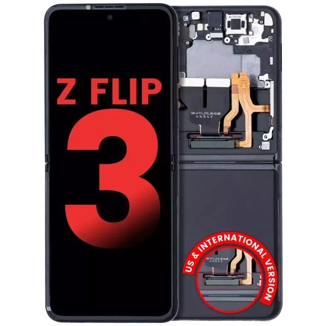 Display telefon Samsung Galaxy Z Flip 3 5G (F11) AMPlus (Black) (Inner)