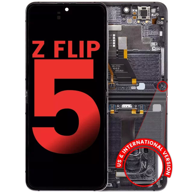 Ansamblu Display Interior Samsung Galaxy Z Flip 5 5G (F731) AMPlus (Graphite)