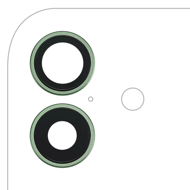 Lentila Camera Spate Cu Suport Si Rama iPhone 17 (Sage) Premium