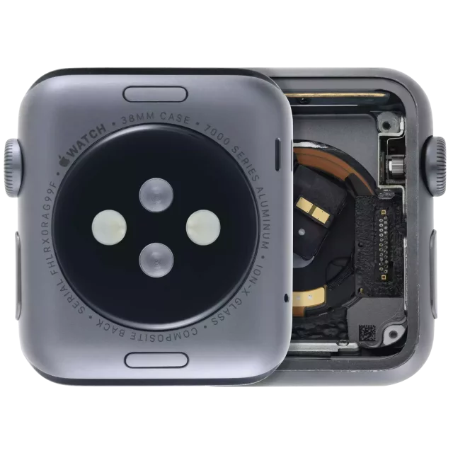 Ansamblu Carcasa Apple Watch Series 1 (38mm) Pull A (Cellular Version) (Aluminum / Space Black)