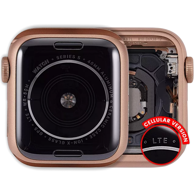 Ansamblu Carcasa Apple Watch Series 5 (40mm) Pull A (Cellular Version) (Aluminum / Gold)