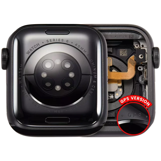 Ansamblu Carcasa Apple Watch Series 6 (40mm) Pull A (GPS Version) (Aluminum / Space Black)