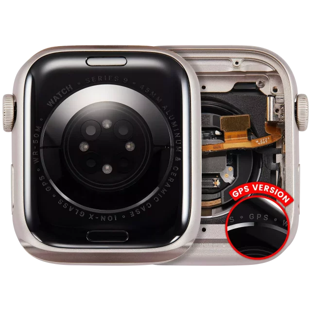 Ansamblu Carcasa Apple Watch Series 9 (45mm) Pull A (GPS Version) (Aluminum / Starlight)