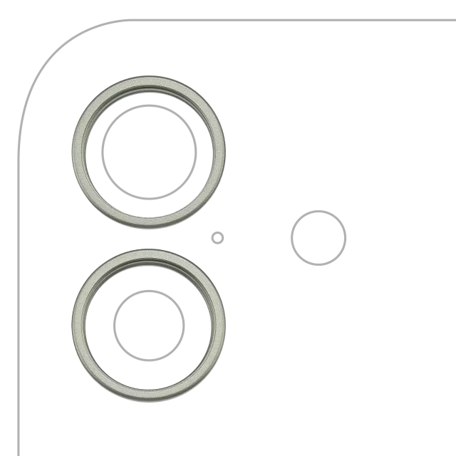 Inel Protectie Camera Spate Telefon iPhone 17 (Sage) (2 Piece Set)
