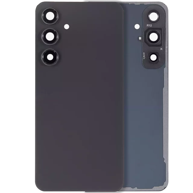 Capac Sticla Spate Cu Lentila Camera Samsung Galaxy S24 FE (No Logo) AMPlus (Graphite)