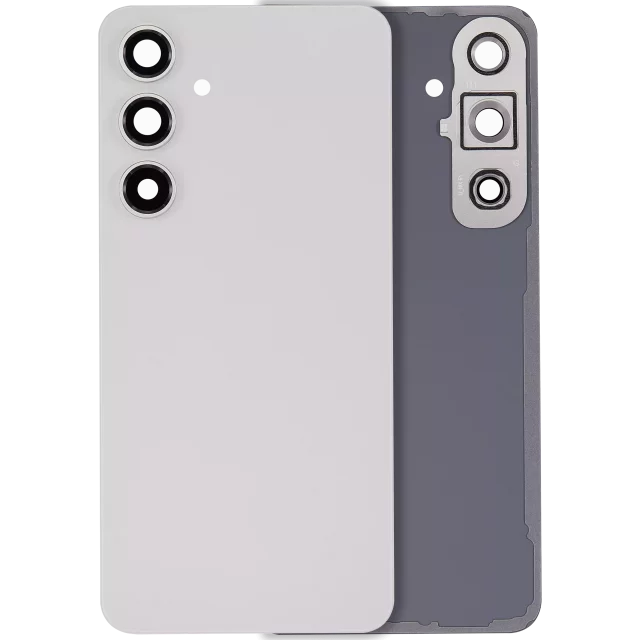 Capac Spate Sticla Cu Lentila Camera Samsung Galaxy S24 FE (No Logo) AMPlus (Gray)