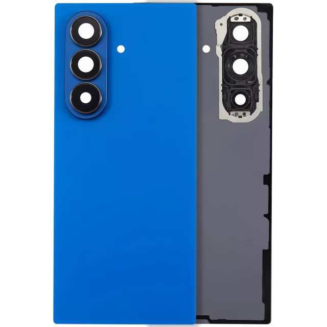Capac Spate Sticla Cu Lentila Camera Samsung Galaxy Z Fold 7 5G (F966) (No Logo) AMPlus (Blue Shadow)