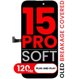 Display iPhone 15 Pro Soft Oled (120Hz) AMPro XO7 (Fără „Unknown Part” / Fără transfer IC)