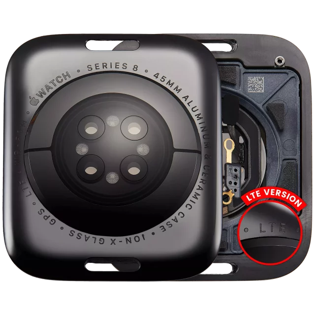 Capac Spate Watch Series 8 (45mm) (LET Version) (Aluminum / Space Black)