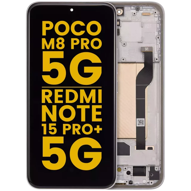 Display Telefon Xiaomi Poco M8 Pro 5G / Redmi Note 15 Pro+ 5G Refurbished (Silver)