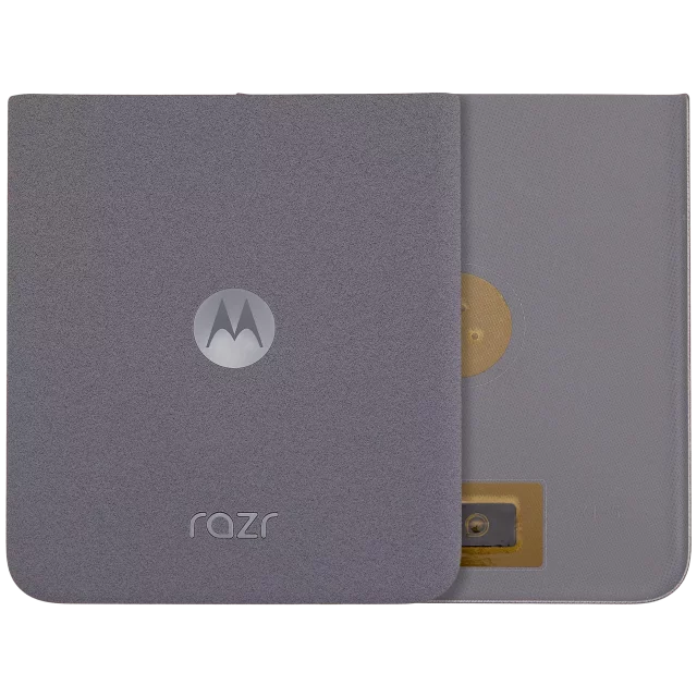 Capac Spate Sticla Inferior Motorola Razr / Razr 50 (XT2453 / 2024) Premium (Koala Grey)